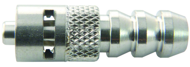 1-way tubing connector MLL to hose end for 1/4 in. to 5/16 in. I.D. tubing (316SS)