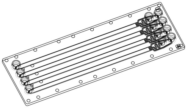 Micro Vortex Mixer Chip Fluidic 640, PMMA