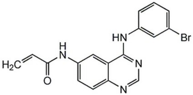 PD 168393 A potent, cell-permeable, irreversible, ATP-competitive and selective inhibitor of EGF receptor (EGFR) tyrosine kinase activity (IC&#8325;&#8320; = 700 pM).