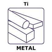 Titanium Bar, 10 mm, size 100 mm, side length (of longer side) 12mm