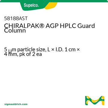 CHIRAL-AGP 高效液相色谱保护柱 5&#160;&#956;m particle size, L × I.D. 1&#160;cm × 4&#160;mm, pk of 2&#160;ea