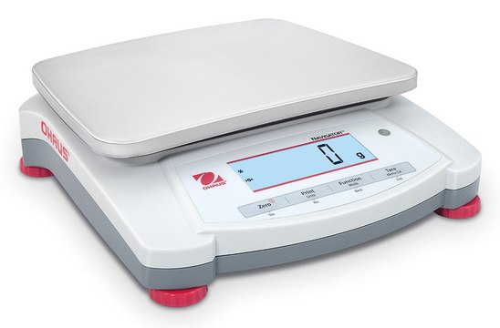 Ohaus&#174; Navigator&#174; Portable Balance Model NVT6200, weighing capacity 6200&#160;g, resolution: 1&#160;g, AC/DC input 230 V, universal plug set