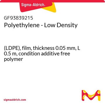 Polyethylene - Low Density (LDPE), film, thickness 0.05&#160;mm, L 0.5&#160;m, condition additive free polymer