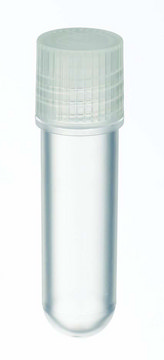 WHEATON&#174; CryoELITE&#174; cryovial with Loctagon&#8482; Vial Skirt and clear walls round bottom polypropylene, capacity (2&#160;mL), external thread, non-sterile, natural cap