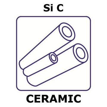 Silicon carbide - reaction bonded tube, outside diameter 10.0 mm, length 100 mm, wall thickness 2.8&#160;mm