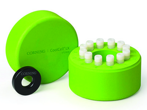 Corning&#174; CoolCell&#8482; LX Cell Freezing Container (12 x 1 mL or 2 mL cryogenic vials), green