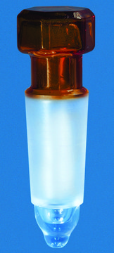 BRAND&#174;锥形接头塞 borosilicate glass 3.3, joint: 14/23, amber, honed