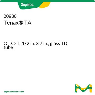 Tenax&#174; TA O.D. × L 1/2&#160;in. × 7&#160;in., glass TD tube