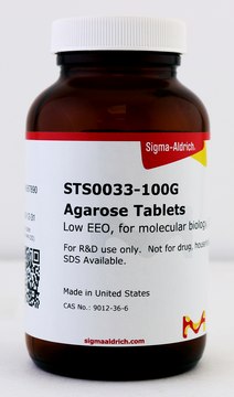 Agarose tablets Low EEO, For molecular biology (200 x 500mg tablets)