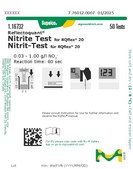 Nitrite Test reflectometric, 0.03-1.00 g/L (NO2-), for use with REFLECTOQUANT®