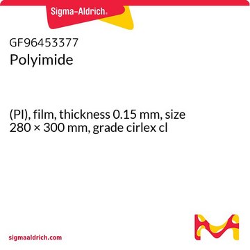 Polyimide (PI), film, thickness 0.15&#160;mm, size 280 × 300&#160;mm, grade cirlex cl