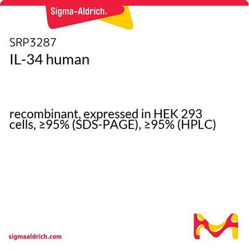 IL-34 human recombinant, expressed in HEK 293 cells, &#8805;95% (SDS-PAGE), &#8805;95% (HPLC)