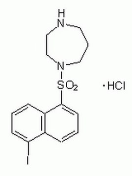 盐酸 ML-7-CAS 110448-33-4-Calbiochem A cell-permeable, potent, reversible, ATP-competitive, and selective inhibitor of myosin light chain kinase (Ki = 300 nM).