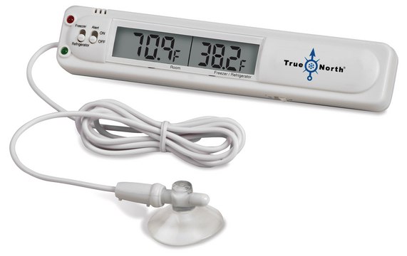 TrueNorth&#174; Freezer and Refrigerator Thermometer temperature -23 to -9.5&#160;°C, temperature 2-8&#160;°C