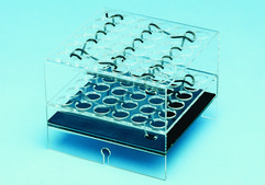 IKA® VRX basic Vibrax® orbital shaker attachments VX 2 test tube attachment, for up to 36 test tubes or centrifugal tubes with a diameter of 16 mm, 1/cs