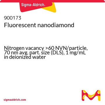 荧光纳米金刚石 Nitrogen vacancy &gt;60 NVN/particle, 70&#160;nm avg. part. size (DLS), 1&#160;mg/mL in deionized water