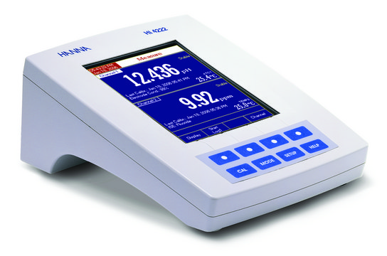 Hanna bench pH/ISE meter HI 4222 pH -2.0-20, accuracy: 0.1-0.002, ISE 1 × 10-7-9.99 × 1010, accuracy: 0.5%, temperature -20-120&#160;°C, accuracy: 0.2&#160;°C