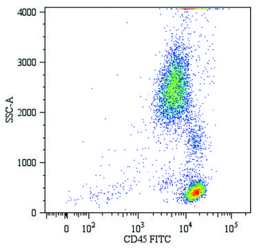 Monoclonal Anti-CD45-FITC antibody produced in mouse clone MEM-28, purified immunoglobulin, buffered aqueous solution