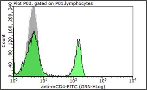 Anti-CD4 Antibody (mouse), FITC, clone GK1.5 clone GK1.5, 0.5&#160;mg/mL, from rat