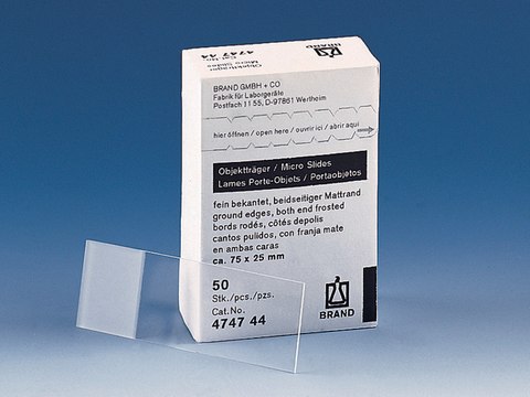 BRAND&#174; microscope slide cut edges