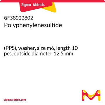 Polyphenylenesulfide (PPS), washer, size m6, length 10 pcs, outside diameter 12.5 mm