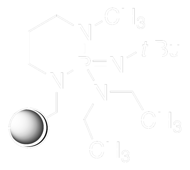 聚苯乙烯负载 2-叔丁基亚氨基-2-二乙基氨基-1,3-二甲基-全氢-1,3,2-二氮杂磷 extent of labeling: ~2.2&#160;mmol/g base loading