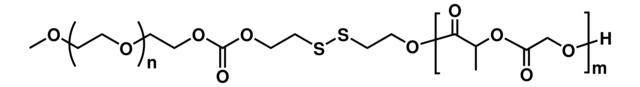 Redox Responsive Poly(ethylene glycol)-block-poly(lactide-alt-glycolide) PEG average Mn 5000, PLGA Mn 15000