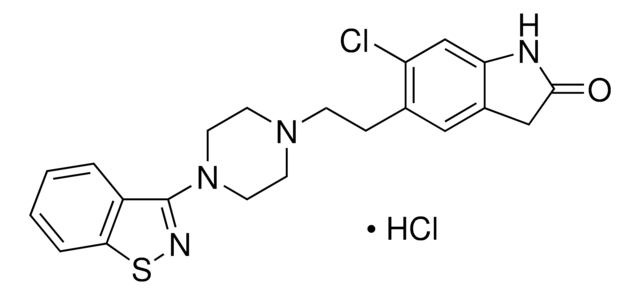 Ziprasidone hydrochloride solution 1.0&#160;mg/mL in methanol, certified reference material, ampule of 1&#160;mL, Cerilliant&#174;