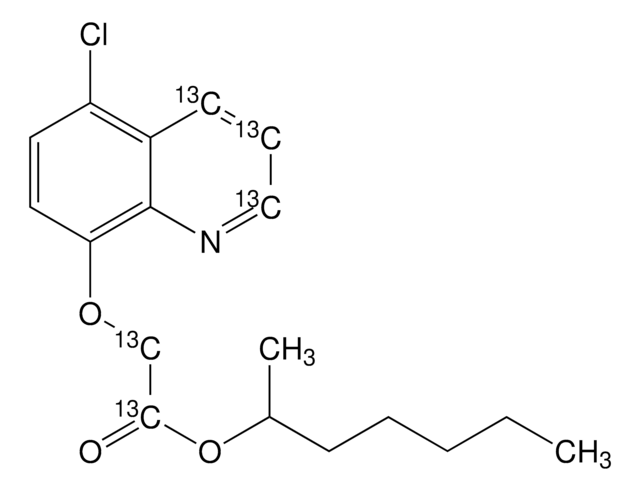 Heptan-2-yl-5-chloro-quinolin-8-yloxy-2,3,4-13C3-acetate-1,2-13C2 99 atom % 13C, 97% (CP)