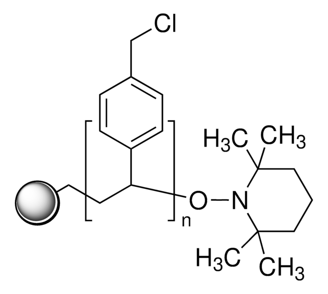 (Chloromethyl)polystyrene porous, extent of labeling: ~5.5&#160;mmol/g Cl loading