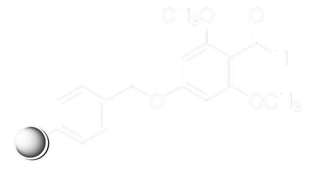 4-Benzyloxy-2,6-dimethoxybenzaldehyde, polymer-bound 100-200&#160;mesh, extent of labeling: 1.0-1.5&#160;mmol/g loading, 1&#160;% cross-linked