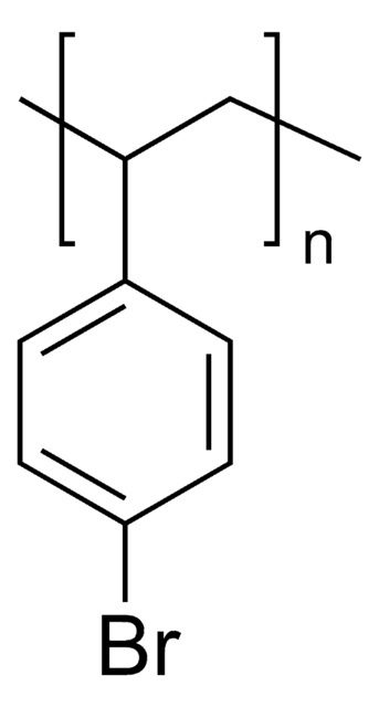 Bromopolystyrene extent of labeling: ~4&#160;mmol/g Br loading