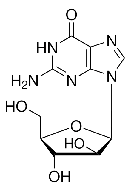 9-B-D-糖呋喃鸟嘌呤 水合物 &#8805;98% (HPLC), solid