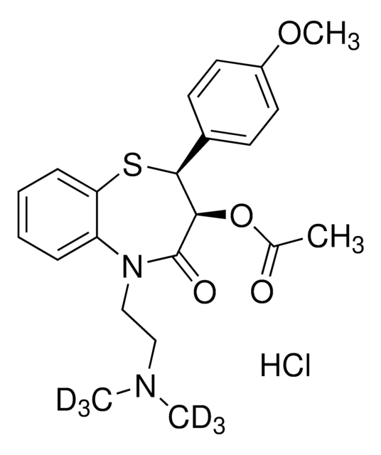 Diltiazem-D6 hydrochloride solution 100&#160;&#956;g/mL in acetonitrile ((as free base)), certified reference material, ampule of 1&#160;mL, Cerilliant&#174;