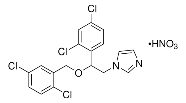 1-[(2RS)-2-(2,4-Dichlorophenyl)-2-[[(2,5-dichlorophenyl)methyl]oxy]ethyl]-1H-imidazolium nitrate certified reference material, TraceCERT&#174;, Manufactured by: Sigma-Aldrich Production GmbH, Switzerland