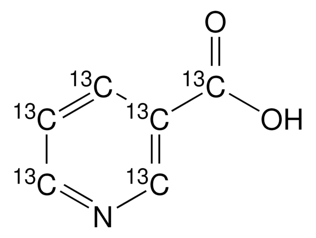 Nicotinic acid-13C6 solution 100&#160;&#956;g/mL in methanol, ampule of 1&#160;mL, certified reference material, Cerilliant&#174;