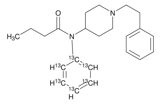 Butyryl fentanyl-13C6 solution 100&#160;&#956;g/mL in methanol (), certified reference material, ampule of 0.5&#160;mL, Cerilliant&#174;