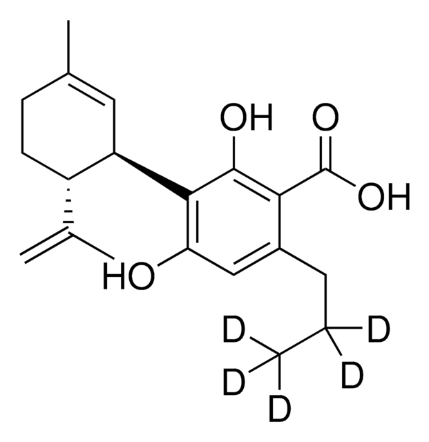 Cannabidivarinic Acid-D5 (CBDVA-D5) solution 100&#160;&#956;g/mL (1% DIPEA and 0.05% Ascorbic Acid in Acetonitrile), certified reference material, ampule of 1&#160;mL, Cerilliant&#174;