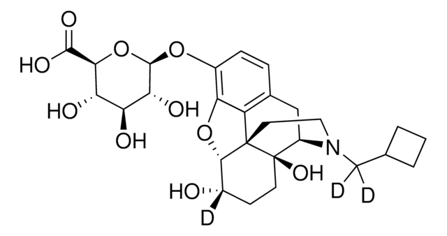 Nalbuphine-D3-3-beta-D-glucuronide solution 100&#160;&#956;g/mL (Methanol:Water (90:10) (v/v)), certified reference material, ampule of 1&#160;mL, Cerilliant&#174;