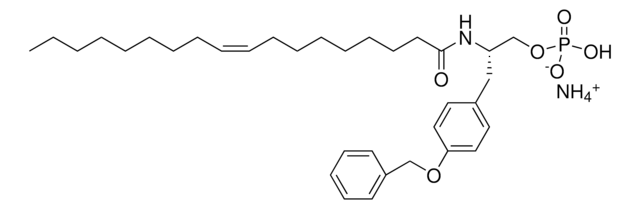 VPC 12249 (S) (S)-phosphoric acid mono-[3-(4-benzyloxy-phenyl)-2-octadec-9-enoylamino-propyl] ester (ammonium salt), powder