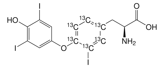 3,3&#8242;,5&#8242;-三碘-L-甲状腺素-13C6 溶液 100&#160;&#956;g/mL in methanol with 0.1N NH3, ampule of 1&#160;mL, certified reference material, Cerilliant&#174;