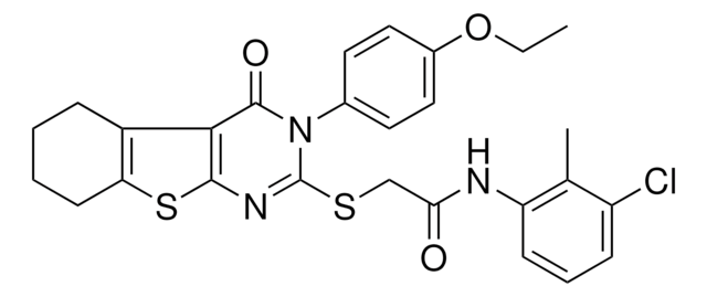 N-(3-CHLORO-2-METHYLPHENYL)-2-{[3-(4-ETHOXYPHENYL)-4-OXO-3,4,5,6,7,8-HEXAHYDRO[1]BENZOTHIENO[2,3-D]PYRIMIDIN-2-YL]SULFANYL}ACETAMIDE AldrichCPR