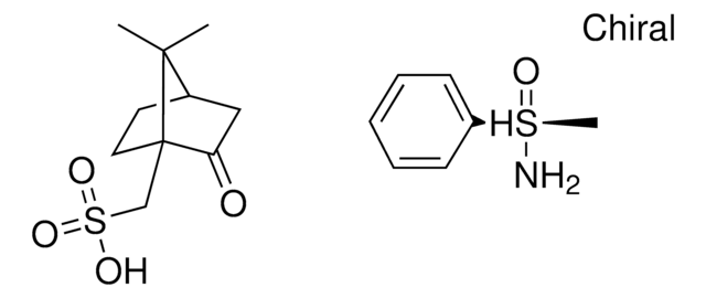 (7,7-DIMETHYL-2-OXOBICYCLO[2.2.1]HEPT-1-YL)METHANESULFONIC ACID COMPOUND WITH [AMINO(METHYL)OXIDO-LAMBDA~4~-SULFANYL]BENZENE (1:1) AldrichCPR