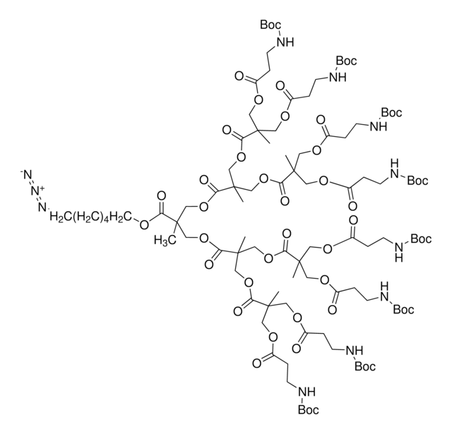 Polyester bis-MPA dendron 8 NHBoc, 1 azide (core) generation 3