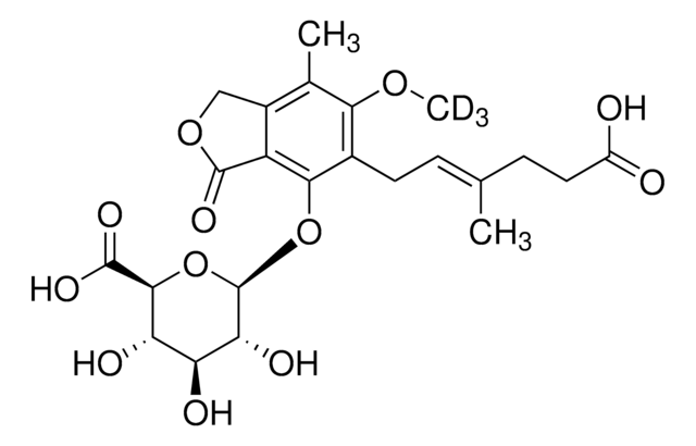 霉酚酸-D3-&#946;-D-葡萄糖醛酸苷 溶液 100&#160;&#956;g/mL in acetonitrile, certified reference material, ampule of 1&#160;mL, Cerilliant&#174;