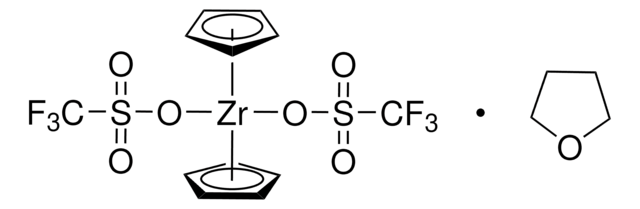 Bis(cyclopentadienyl)zirconium(IV) bis(trifluoromethanesulfonate)tetrahydrofuran complex 97%