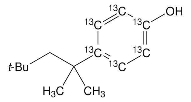 4-tert-Octylphenol-ring-13C6 溶液 100&#160;&#956;g/mL in acetone, analytical standard