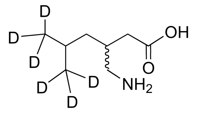 Pregabalin-D6 solution 1.0 mg/mL in methanol, ampule of 1 mL, certified reference material, Cerilliant®