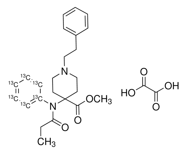 Carfentanil-13C6 oxalate solution 100&#160;&#956;g/mL in methanol (as free base), certified reference material, ampule of 0.5&#160;mL, Cerilliant&#174;