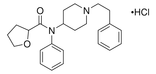 Tetrahydrofuranyl fentanyl hydrochloride solution 100&#160;&#956;g/mL in methanol ((as free base)), certified reference material, ampule of 0.5&#160;mL, Cerilliant&#174;